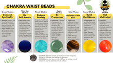 Load image into Gallery viewer, Chakra Lava Rock Difuser Waist beads
