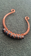 Load image into Gallery viewer, Beaded Copper Cuff Bracelet
